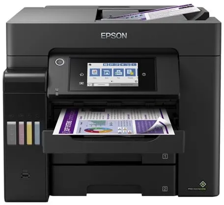 Epson EcoTank ET-5850 Monitoimitulostin mustesuihkutekniikalla, kaikki yhdessä, faksilla - Väri - Muste